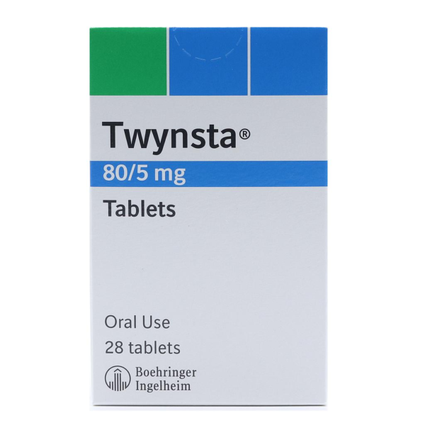 Telsartan AM (Twynsta)80Mg/5 Mg – 100 tablet